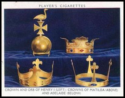 3 Crown and Orb of Henry I and Crowns of Queen Matilda and Queed Adelaide